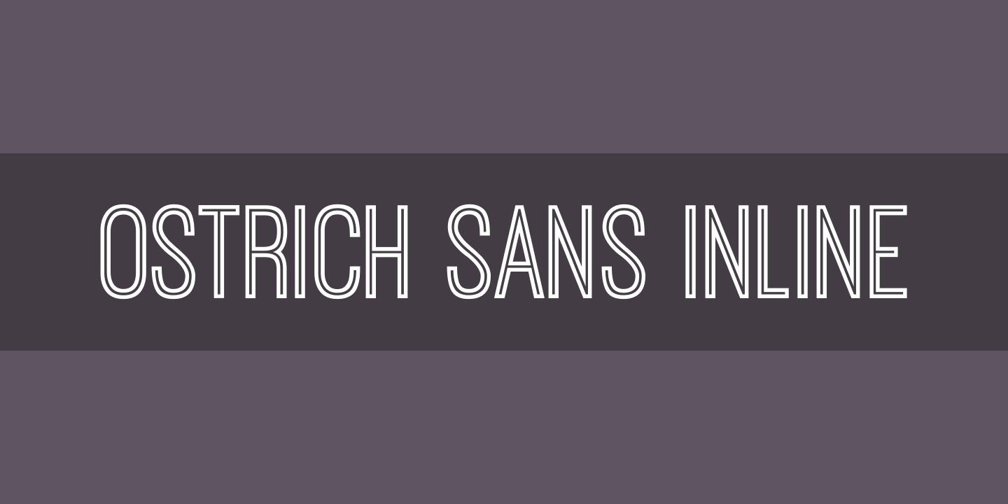 Czcionka Ostrich Sans Inline